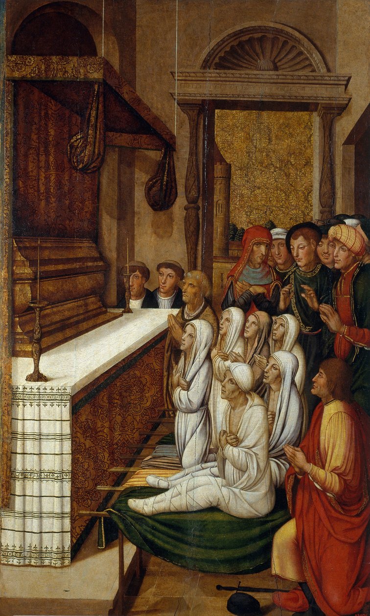 Six Resurrections before the Relics of Saint Stephen by Pere Gascó