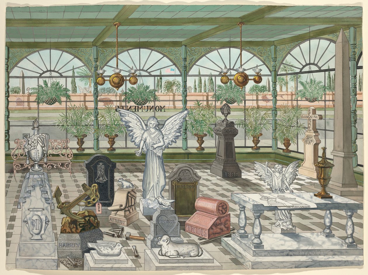 Monument Display Room, 1888 by Perkins Harnly