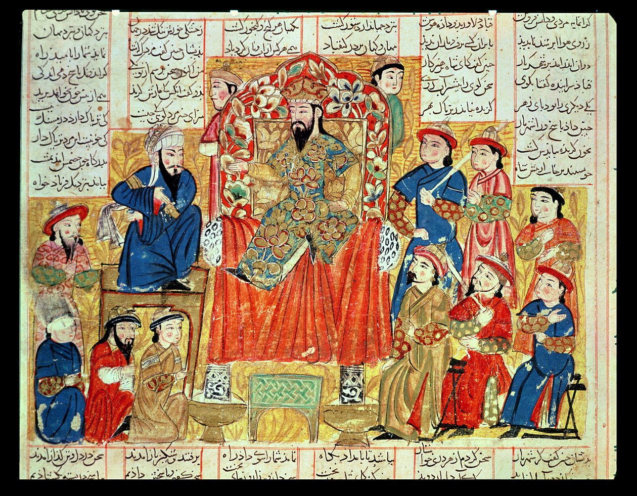 A Sultan and his Court, illustration from the 