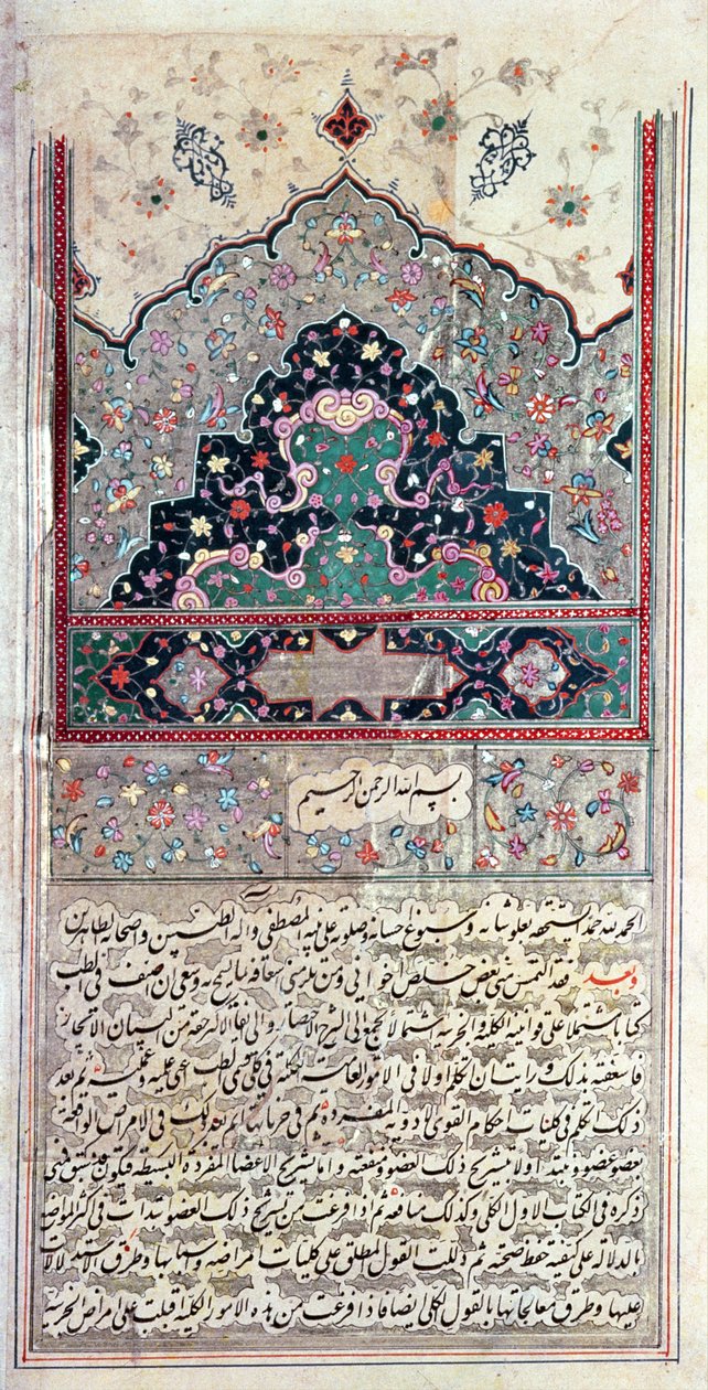 Page from the Canon of Medicine by Avicenna (Ibn Sina) by Persian School