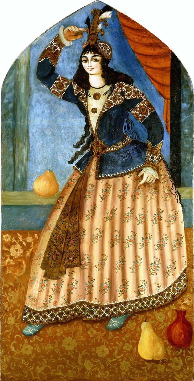 A Dancing Girl, c.1850-1900 by Persian School