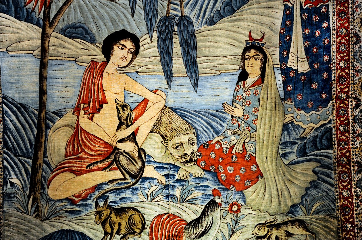 Leyli and Majnoun by Persian School