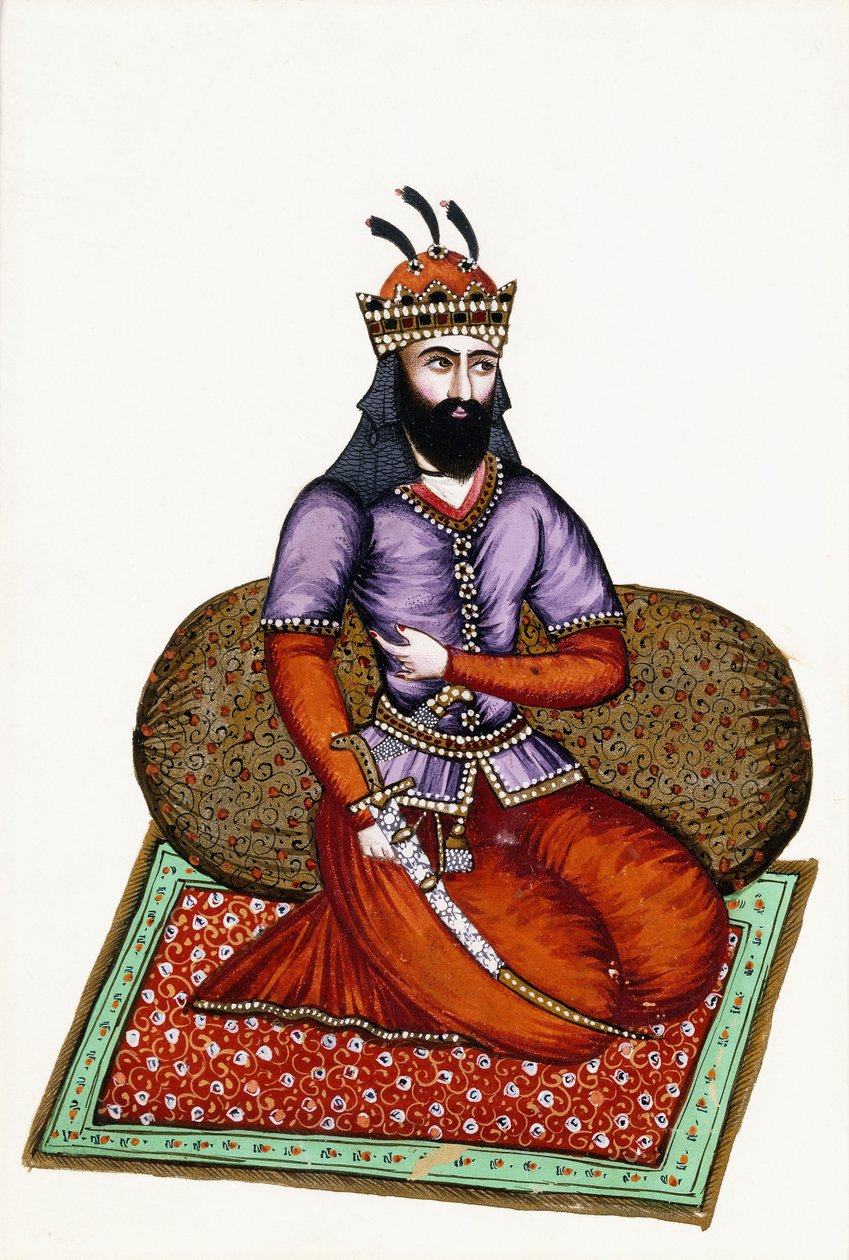 Portrait of Shah Garshab by Persian School