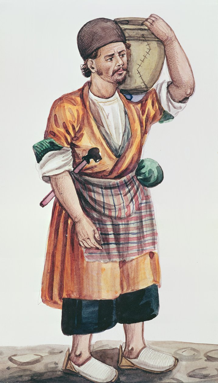The tile mender by Persian School