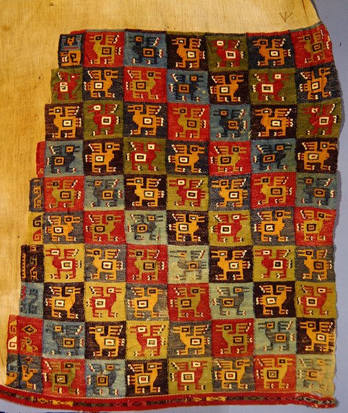 Bird textile, Tiahuanaco by Peruvian School