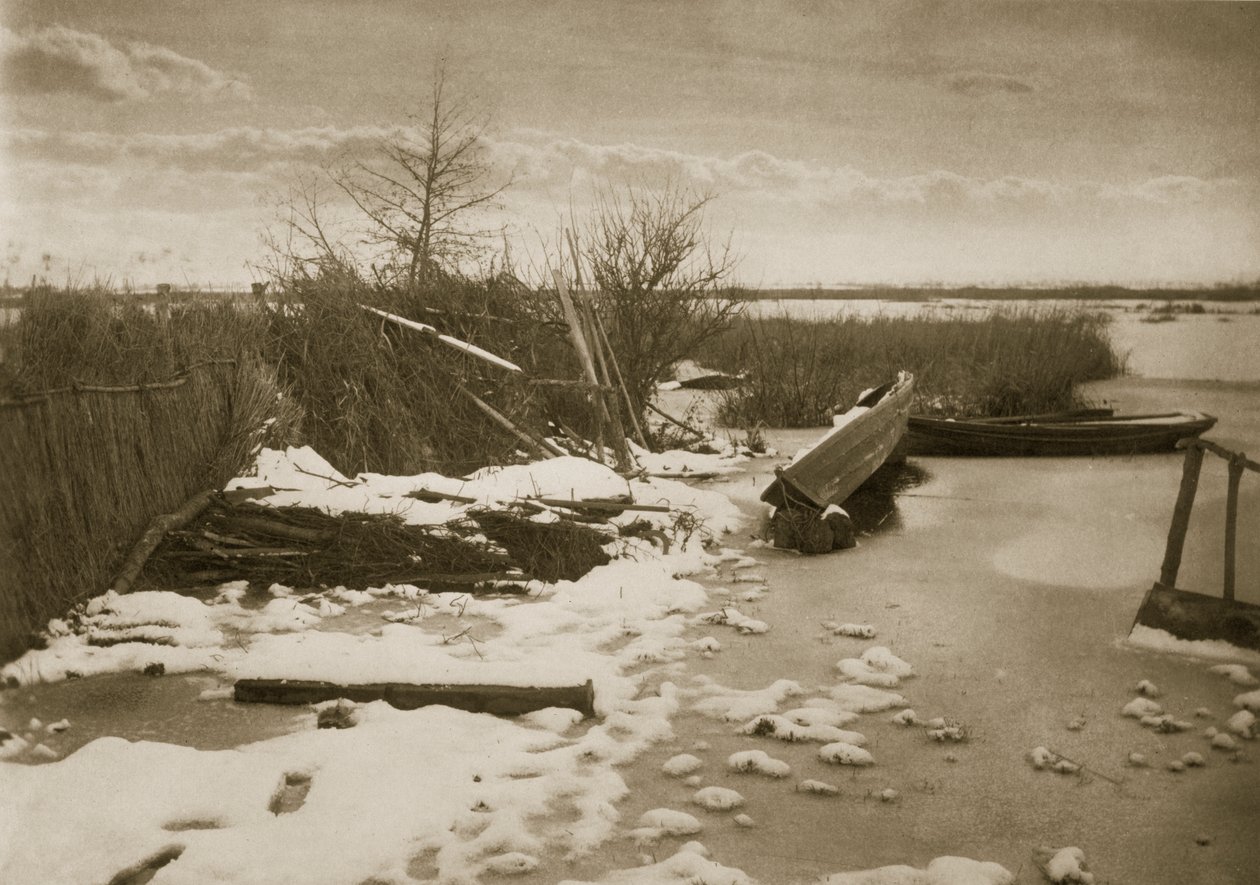 The First Frost, Life and Landscape on the Norfolk Broads, c.1886 by Peter Emerson und Thomas Goodall