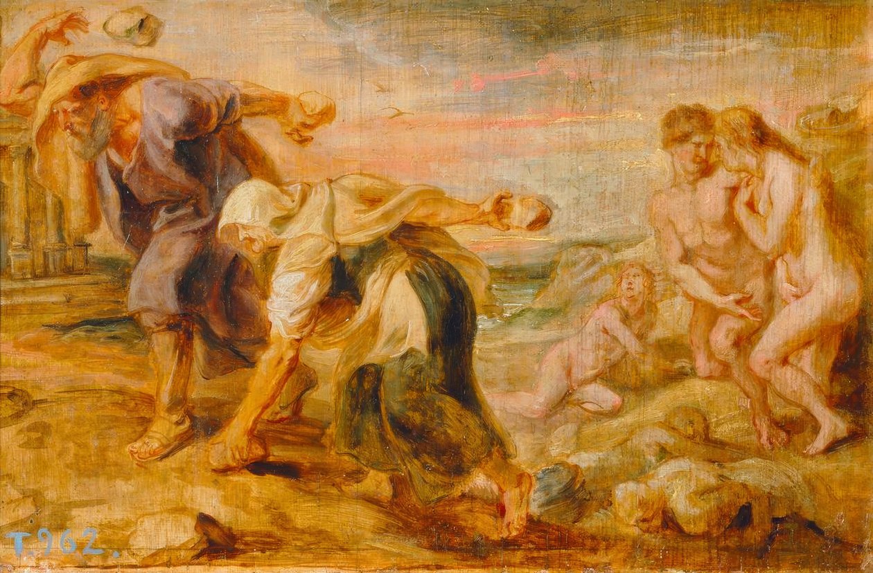 Deucalion and Pyrrha by Peter Paul Rubens