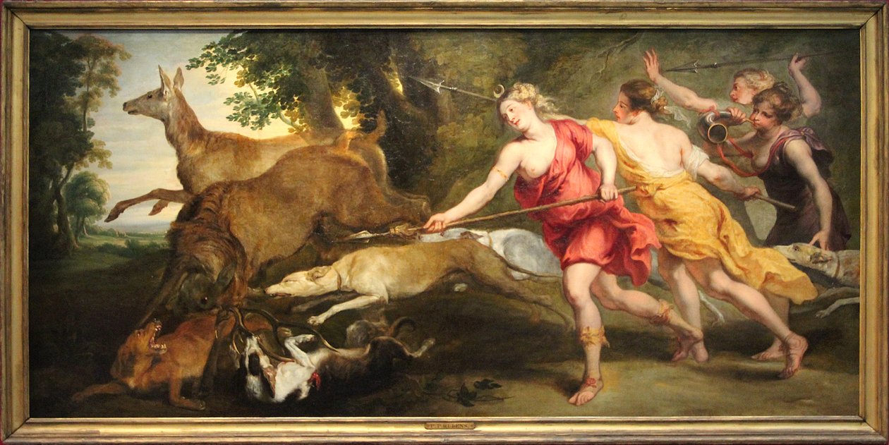 Diana Huntress and Her Nymphs by Peter Paul Rubens