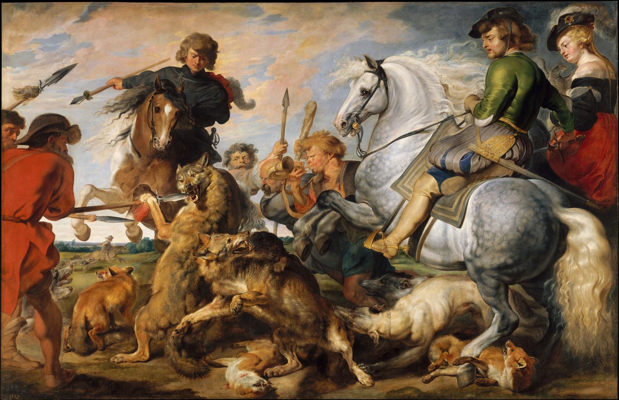 The Hunt of the Wolf and the Fox by Peter Paul Rubens