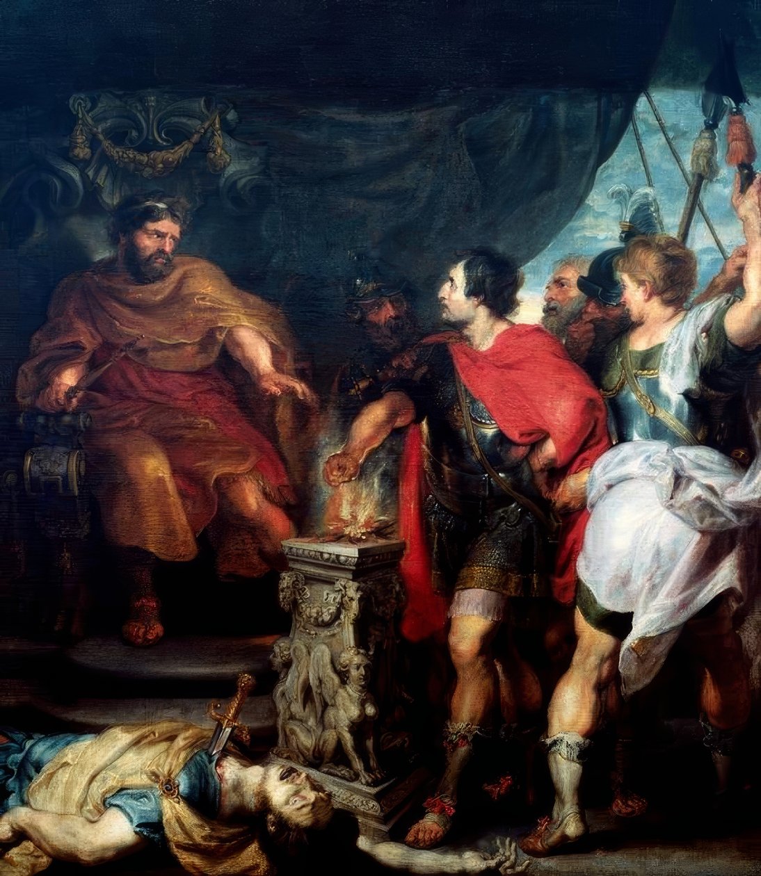 Mucius Scaevola Before Porsenna by Peter Paul Rubens