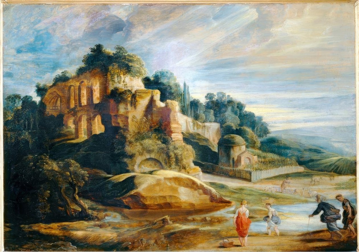 Landscape with the Ruins of Palatine Hill in Rome by Peter Paul Rubens