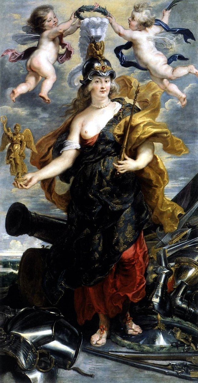 Portrait of Marie de Médicis as Triumphant Queen or Portrait of Marie de Médicis as Bellona by Peter Paul Rubens