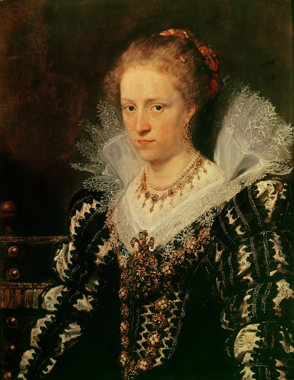 Portrait of Jacqueline van Caestre, Wife of Jean-Charles de Cordes by Peter Paul Rubens