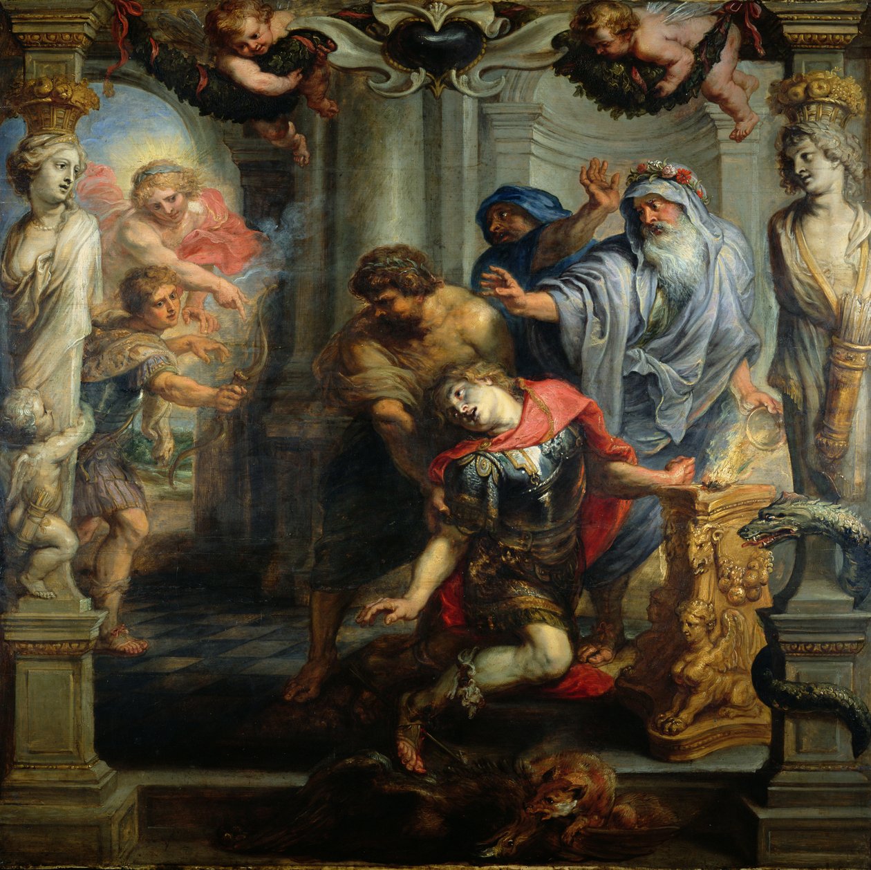 The Death of Achilles by Peter Paul Rubens