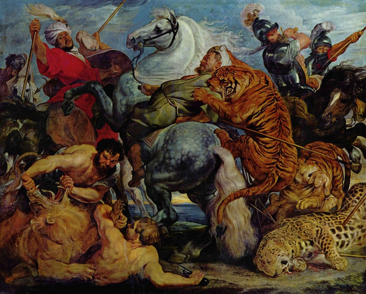 Tiger and Lion Hunt by Peter Paul Rubens