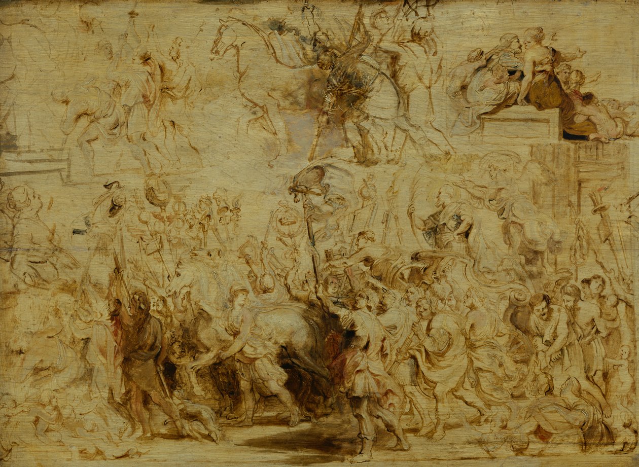Triumphant Entry of Henri IV into Paris, c.1627 by Peter Paul Rubens
