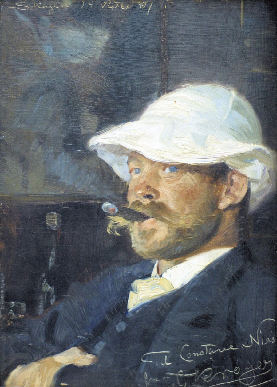 Portrait of the Painter Thorvald Niss by Peder Severin Krøyer