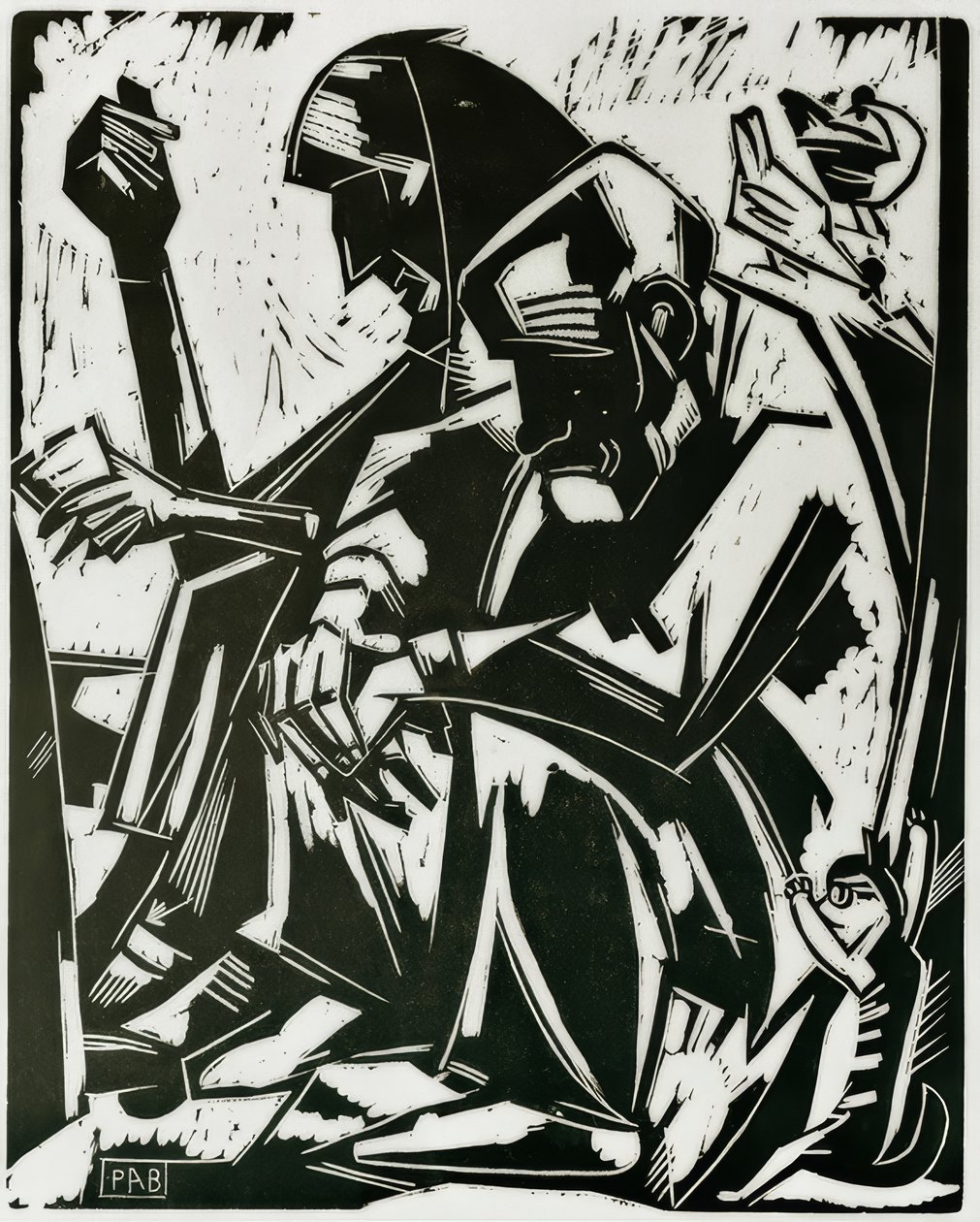 Farmer Couple (My Parents) by Peter August Böckstiegel