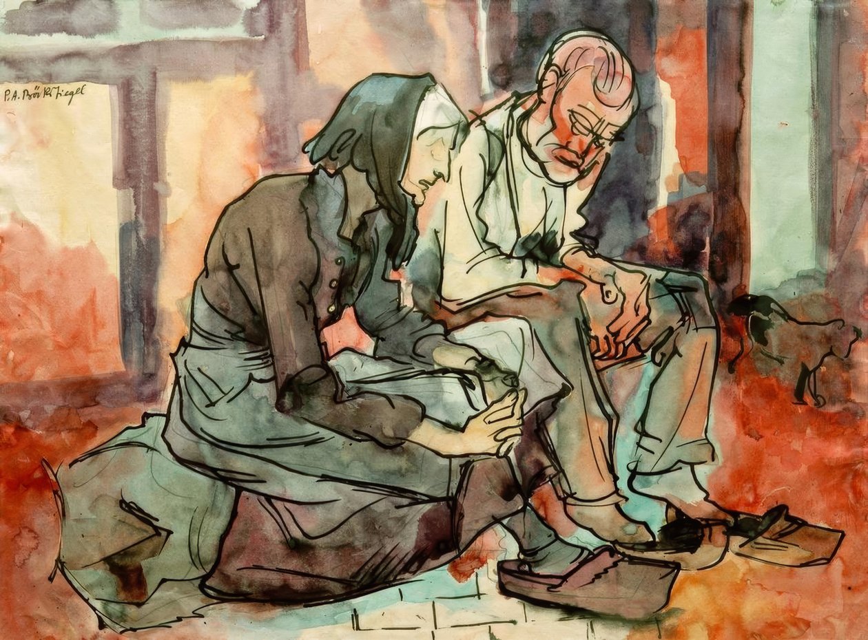 The Parents by Peter August Böckstiegel