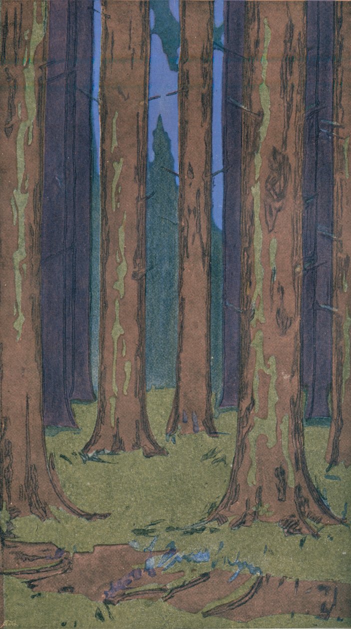 The Forest, 1901 by Peter Behrens