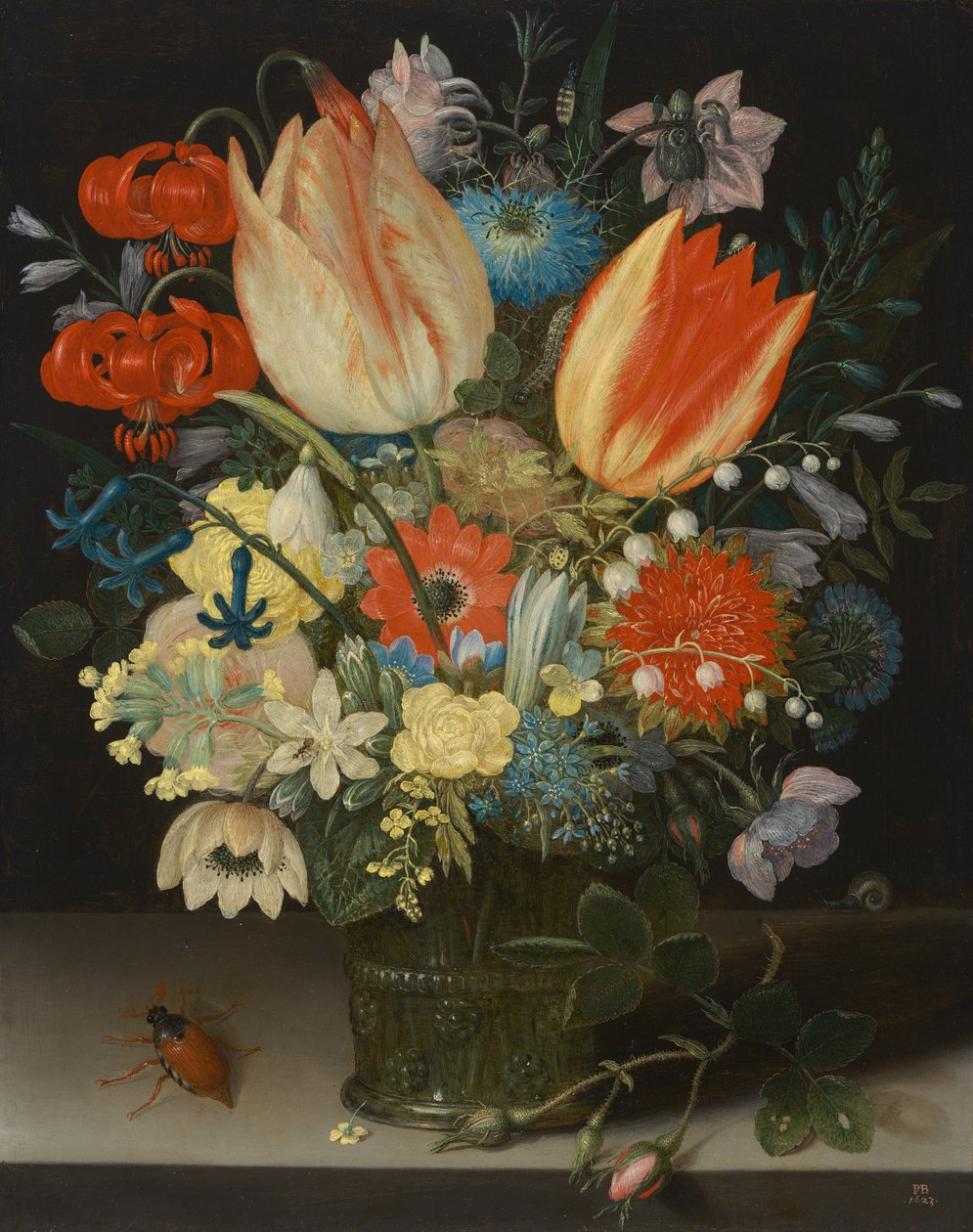 Still Life with Tulips by Peter Binoit