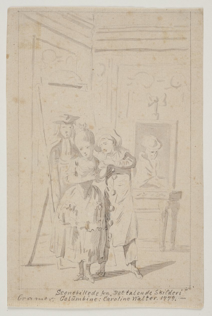 Pierrot and Columbine in "The Talking Picture" by Peter Cramer