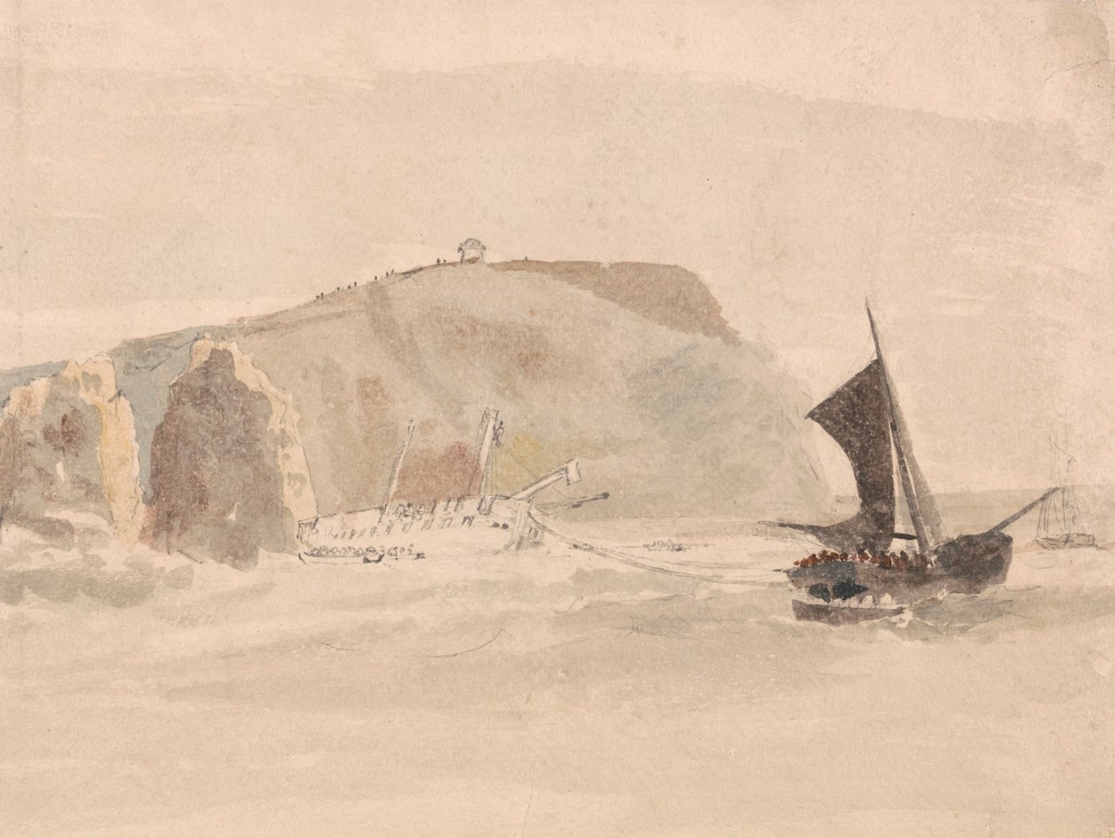 Shipwreck off the Needles, Isle of Wight by Peter DeWint