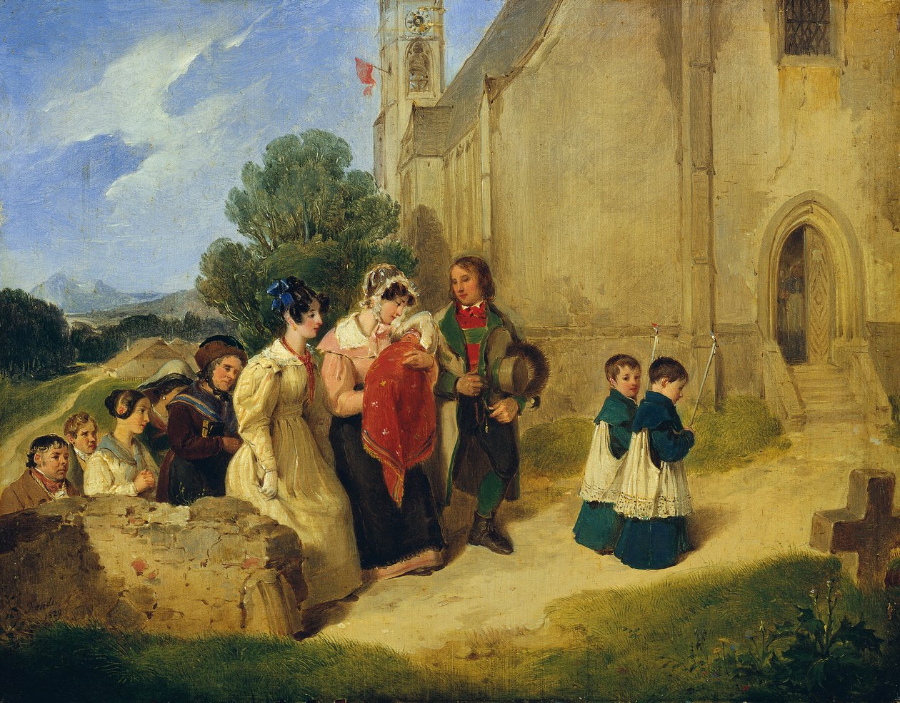 The Baptism by Peter Fendi