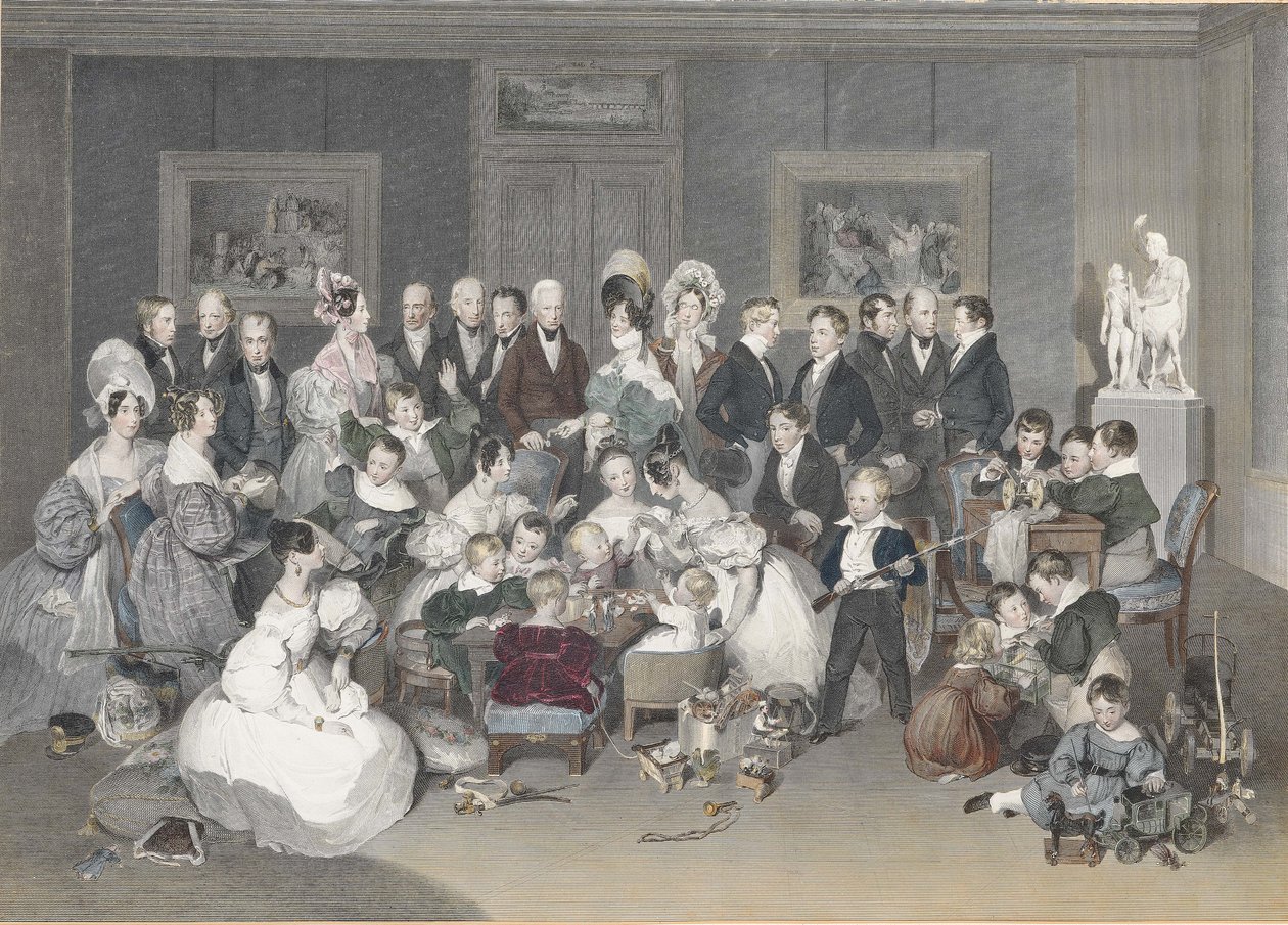The Austrian Imperial Family in 1834 by Peter Fendi