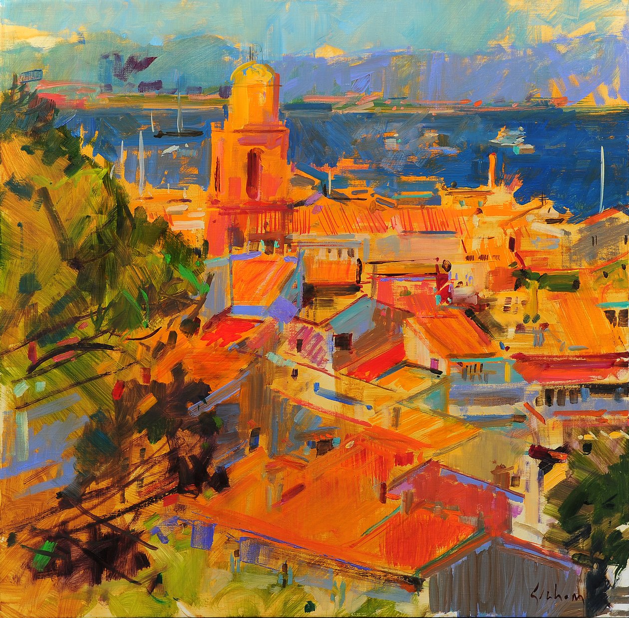 Golfe de Saint Tropez by Peter Graham (Contemporary)