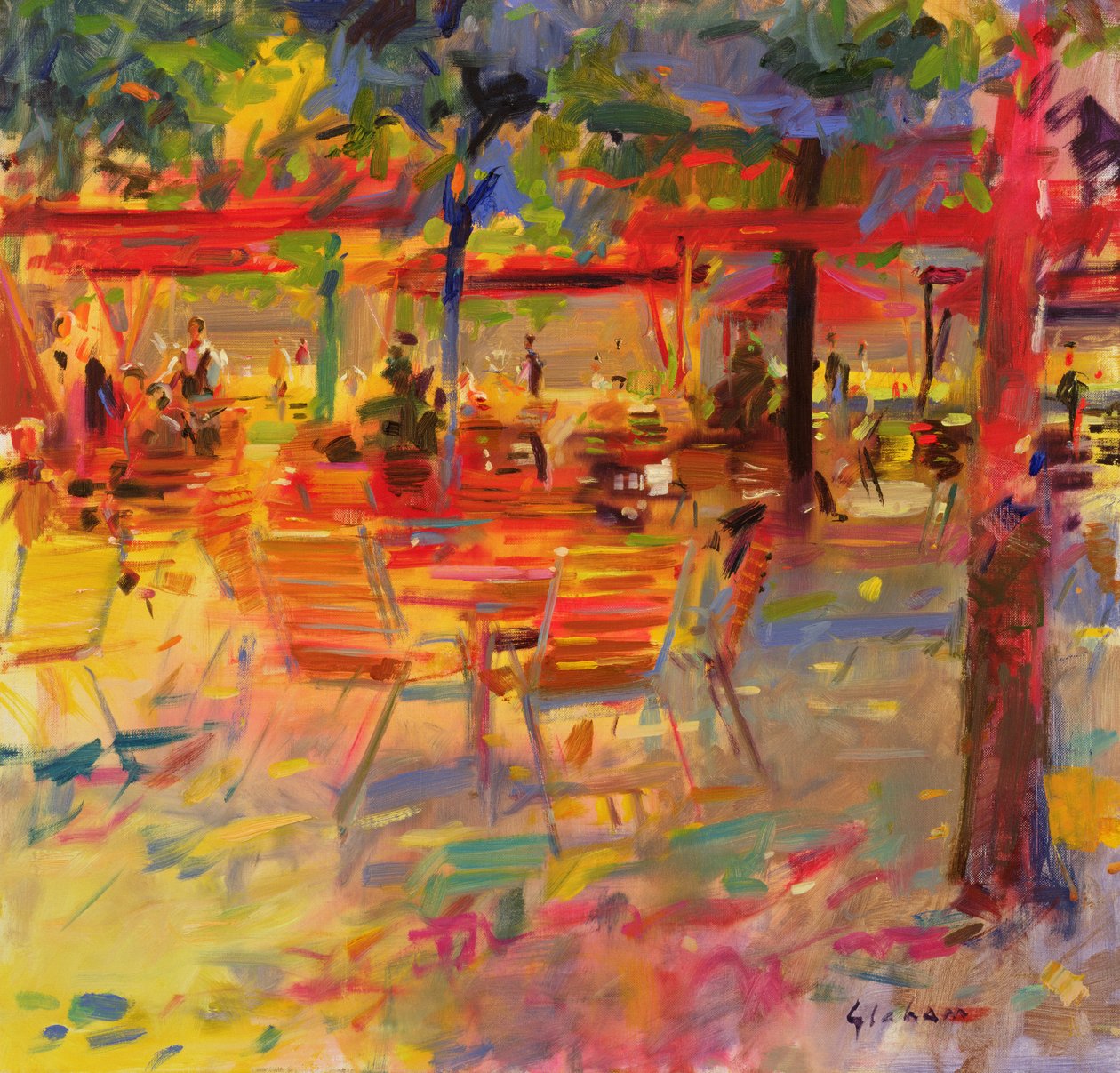 Lunch on the Terrace by Peter Graham (Contemporary)