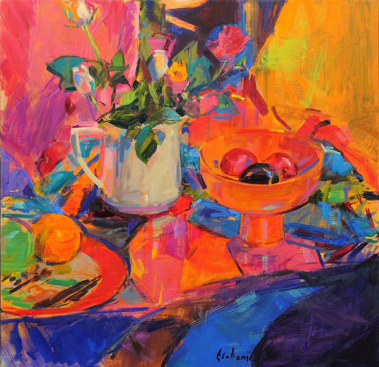 Still Life with Bloomingdales Bowl by Peter Graham (Contemporary)