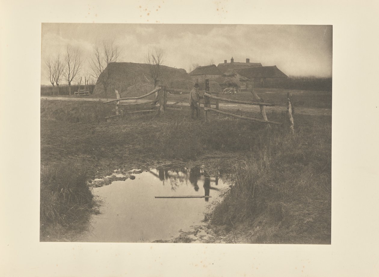 A Marsh Farm by Peter Henry Emerson