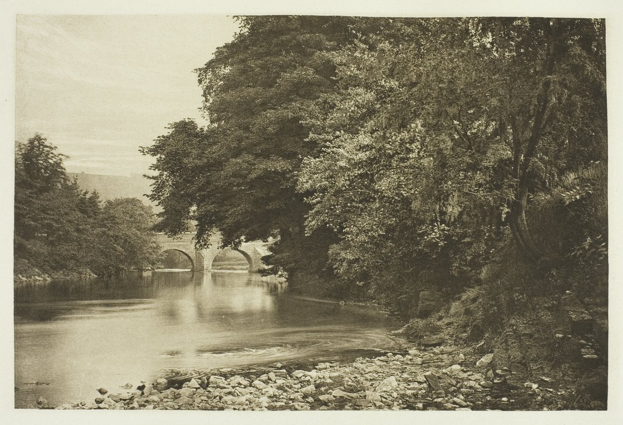 Rowsley Bridge, on the Derwent by Peter Henry Emerson