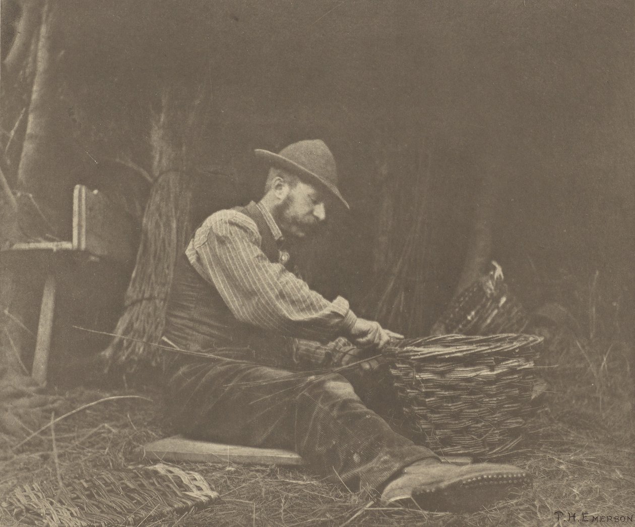The Basket-Maker. Norfolk by Peter Henry Emerson