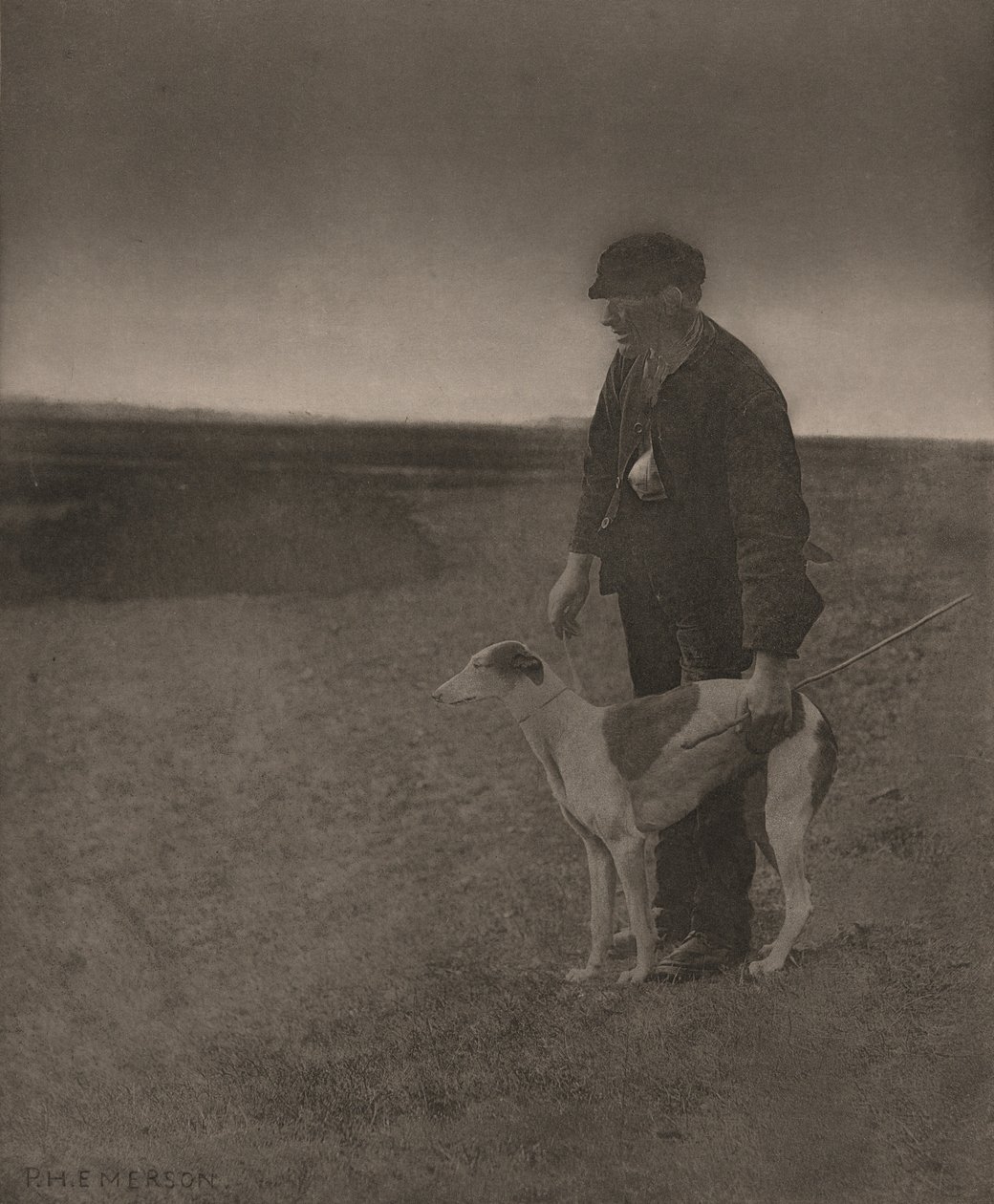 The Poacher - A Hare in View by Peter Henry Emerson