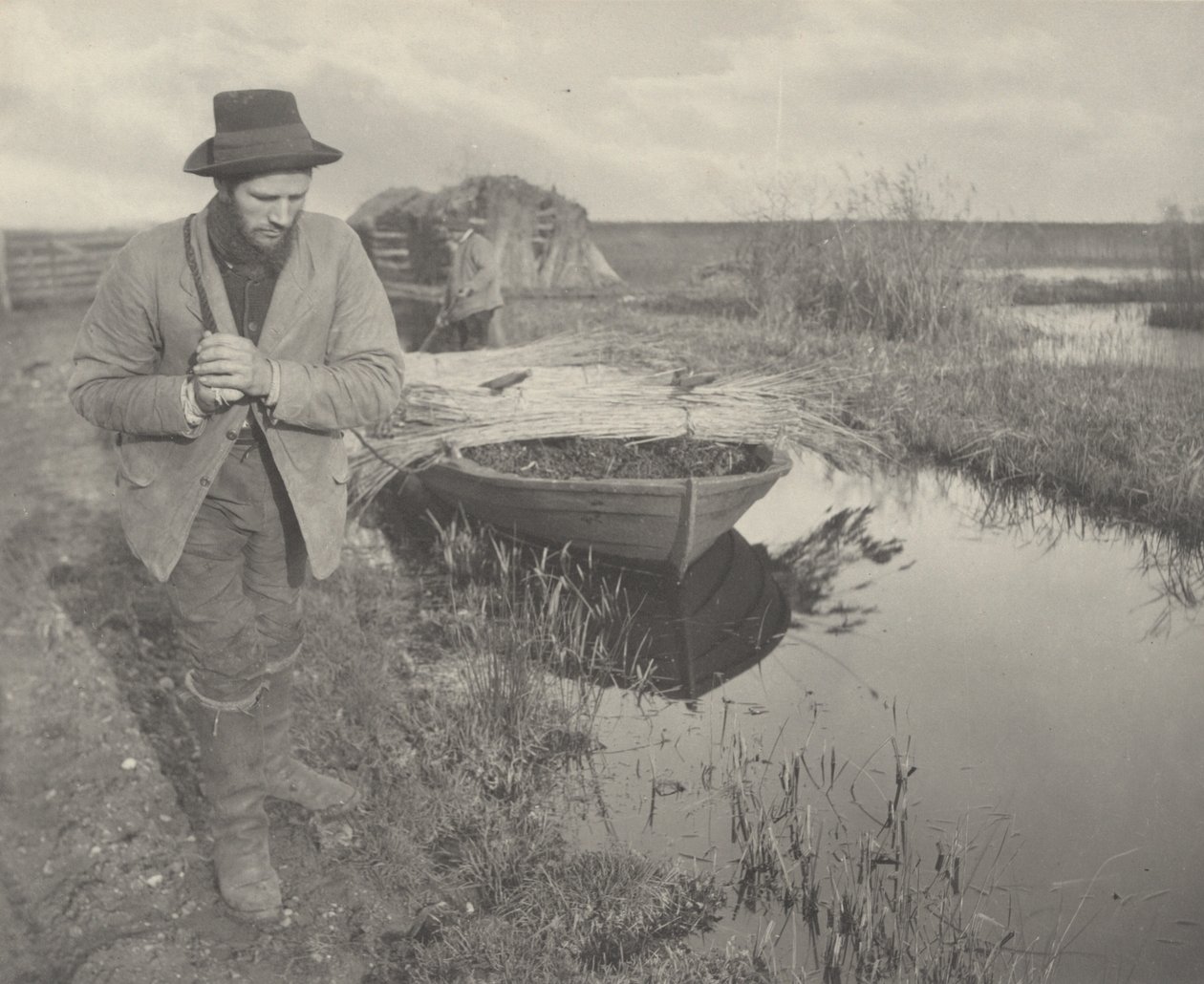 Towing the Reed by Peter Henry Emerson