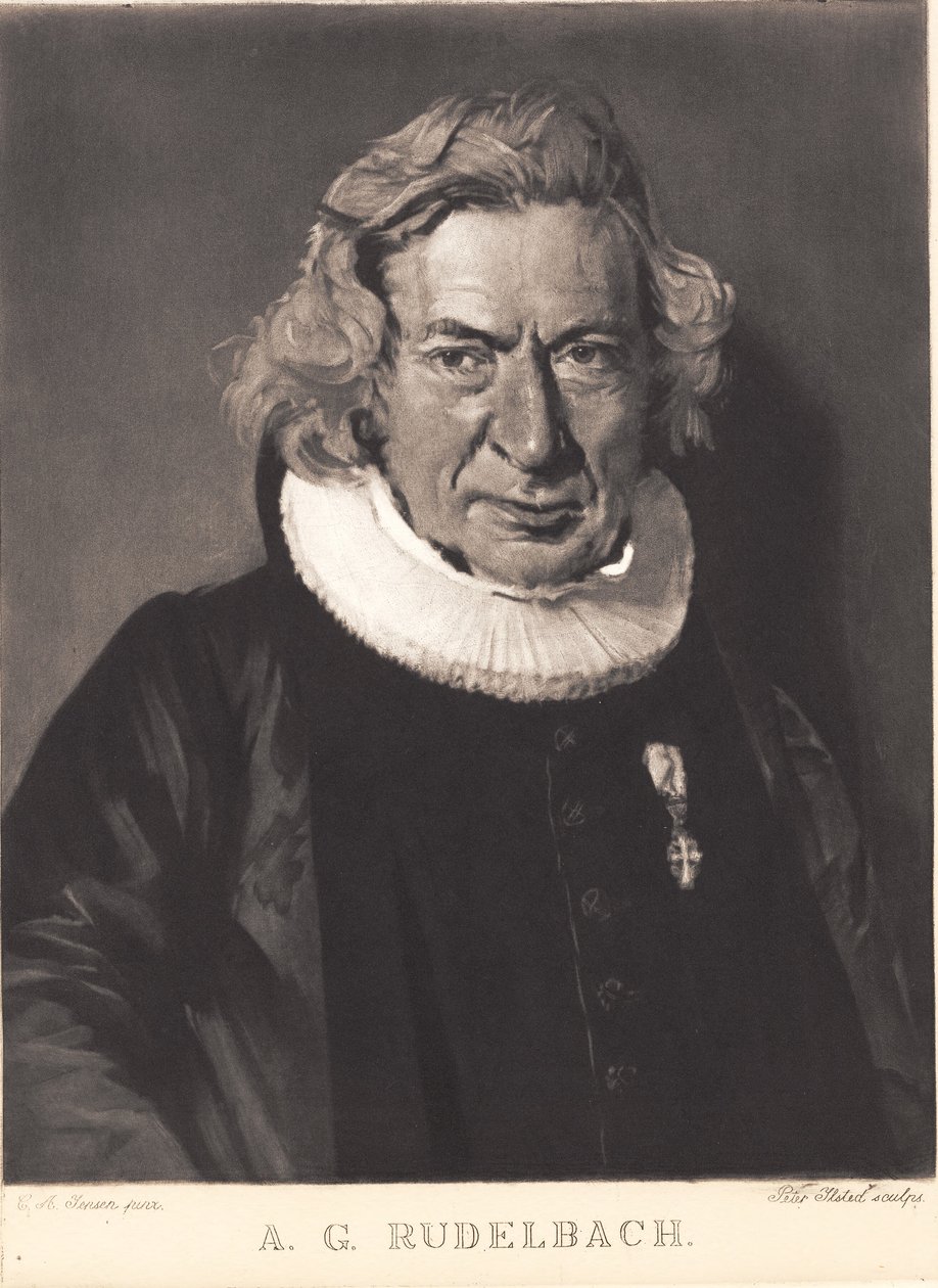 A. G. Rudelbach by Peter Vilhelm Ilsted