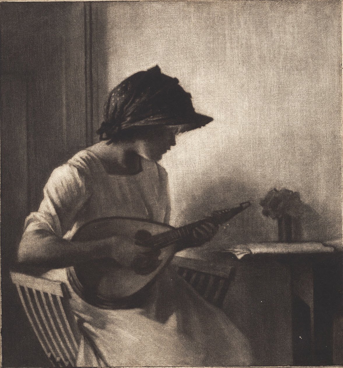 The Mandolin Player by Peter Vilhelm Ilsted