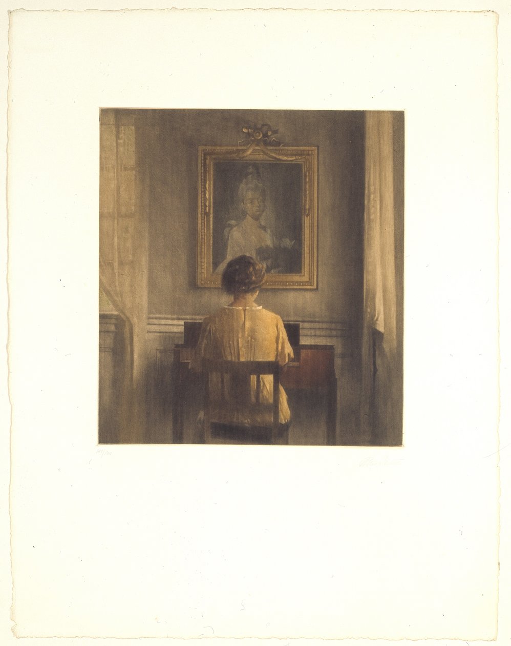 By the Spinet by Peter Vilhelm Ilsted