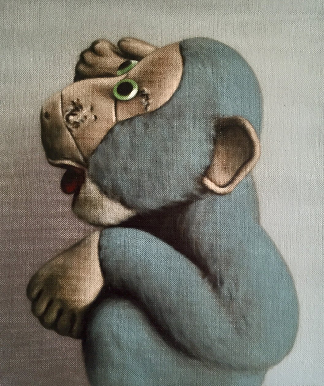 Soft Blue Monkey by Peter Jones