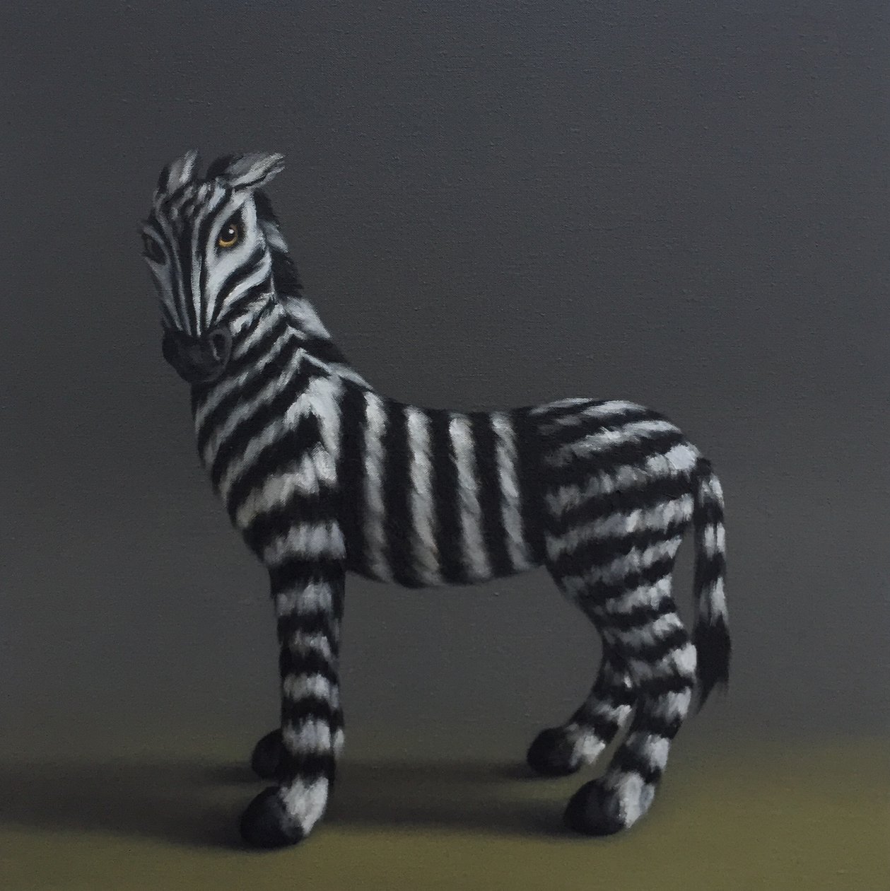 Zebra - After Stubbs, 2018 by Peter Jones