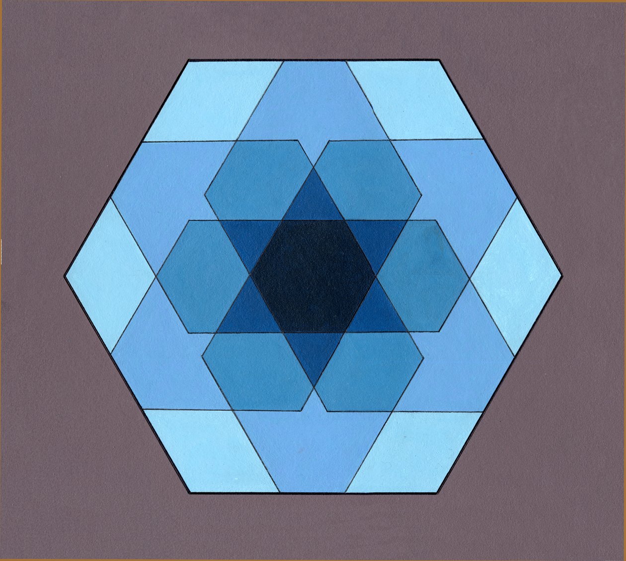 Overlaying Hexagons by Peter McClure