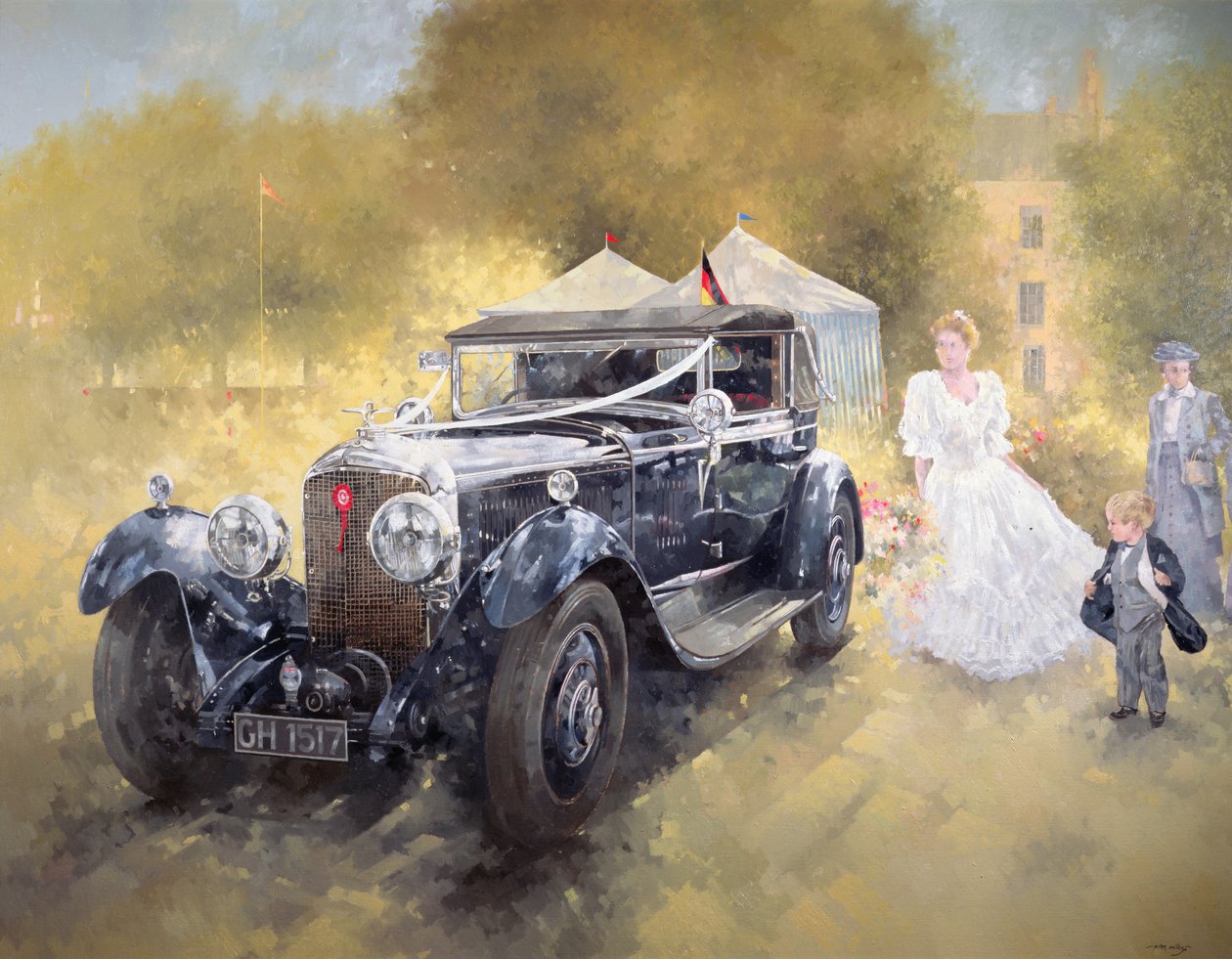 Bentley and Bride by Peter Miller