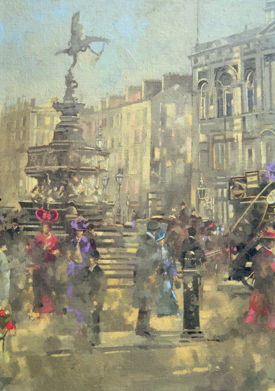 Piccadilly Circus c.1890 by Peter Miller