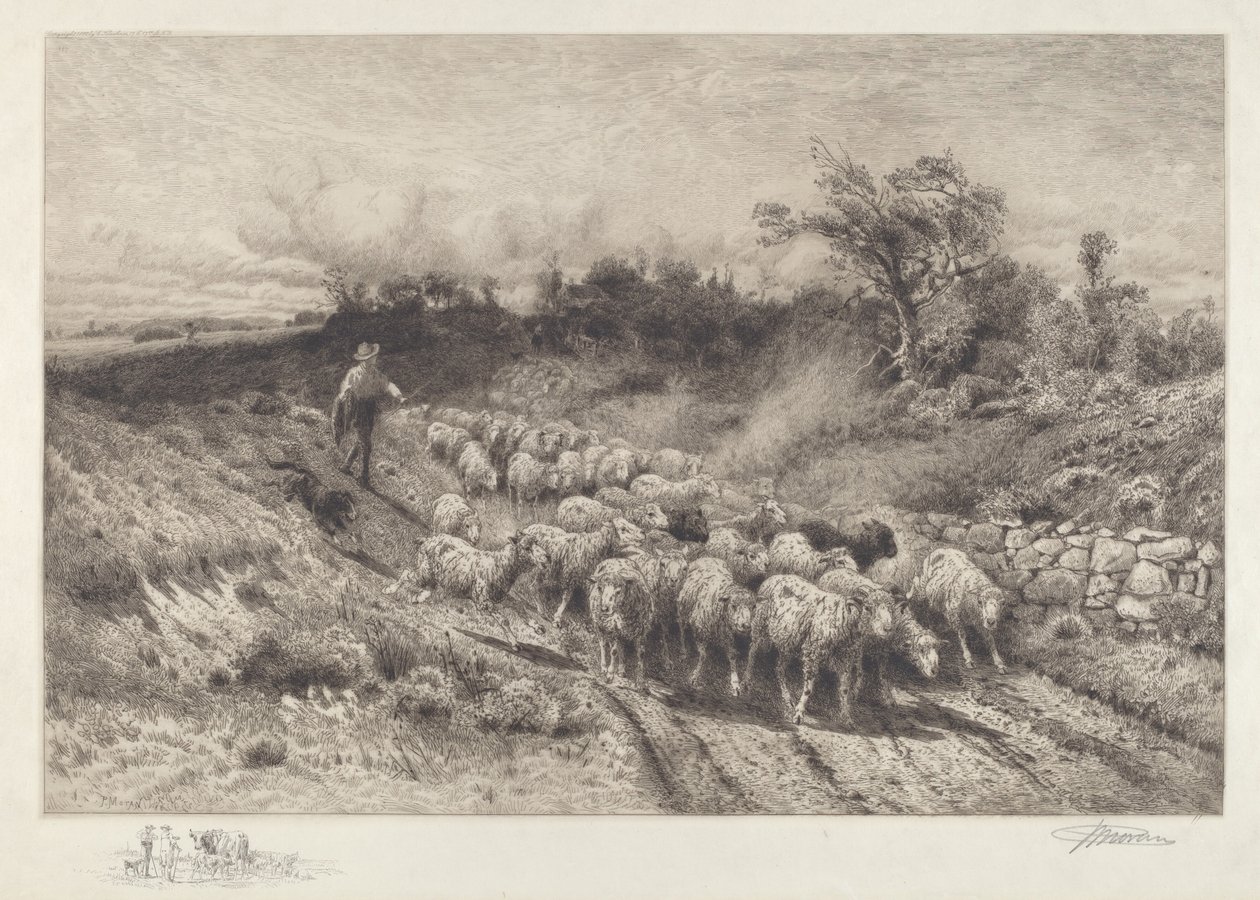 A New England Road by Peter Moran