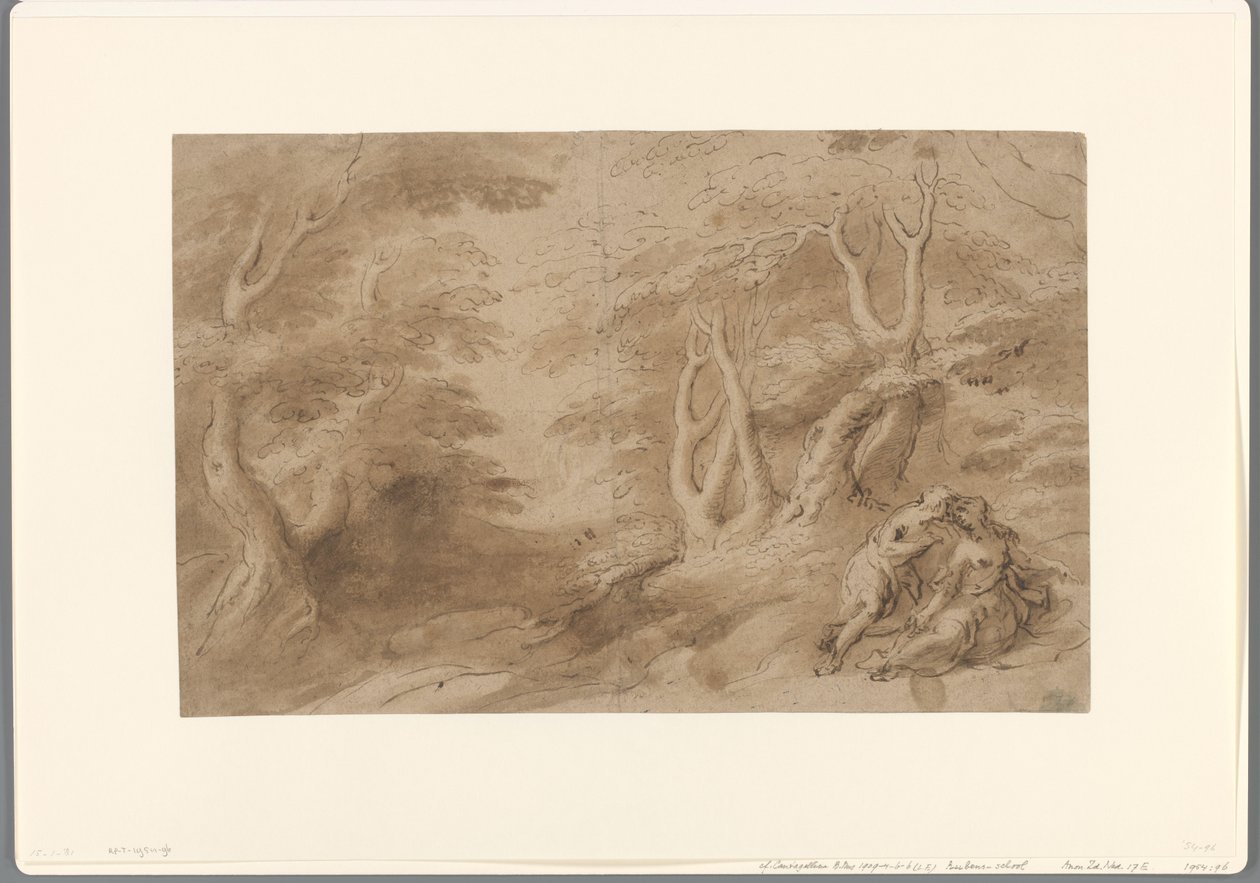 Landscape with Lovers by Peter Paul Rubens (school of)