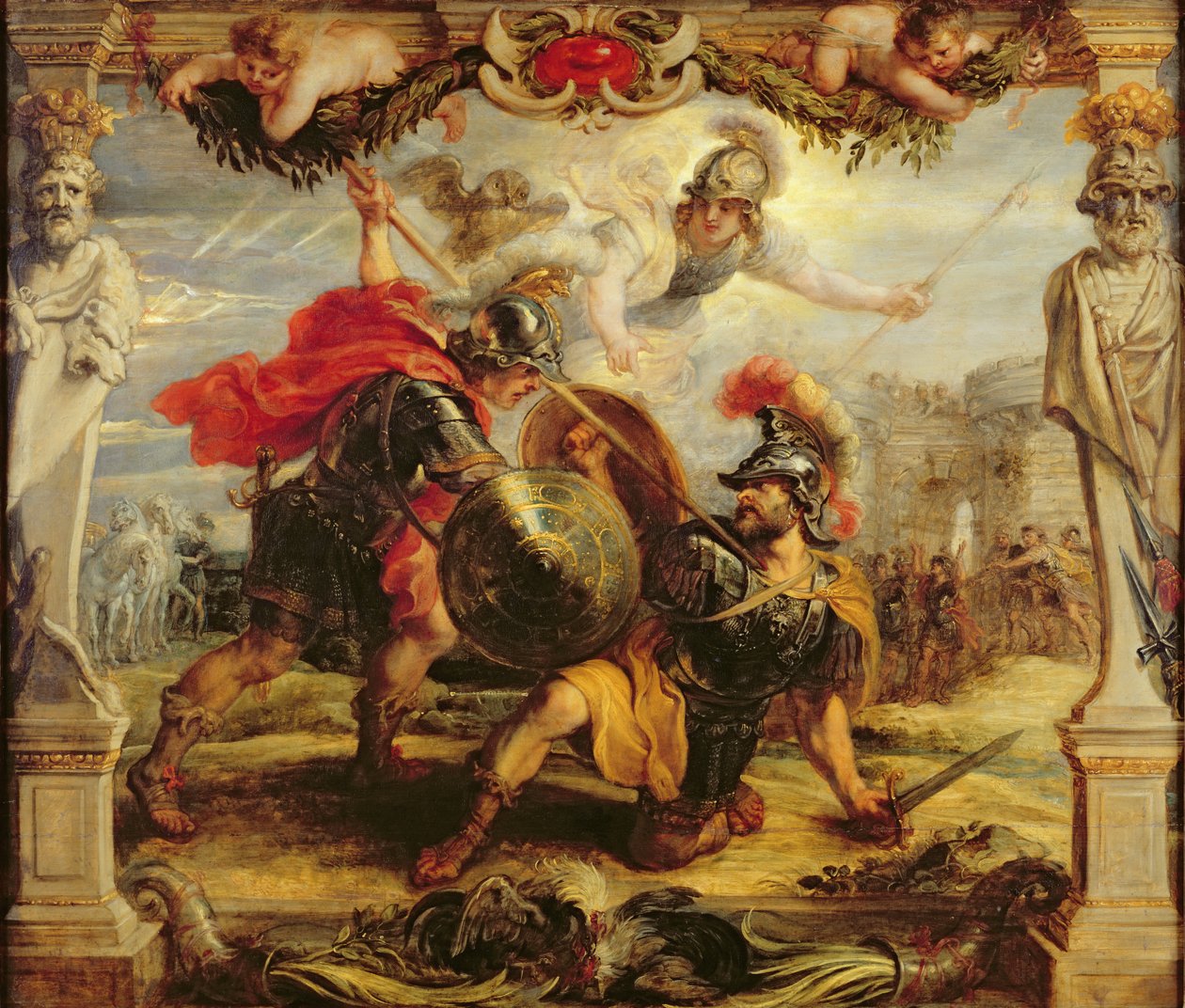 Achilles Defeating Hector by Peter Paul Rubens