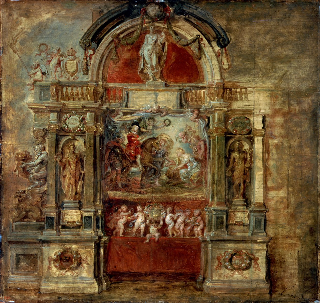 Arrival of Prince Ferdinand by Peter Paul Rubens