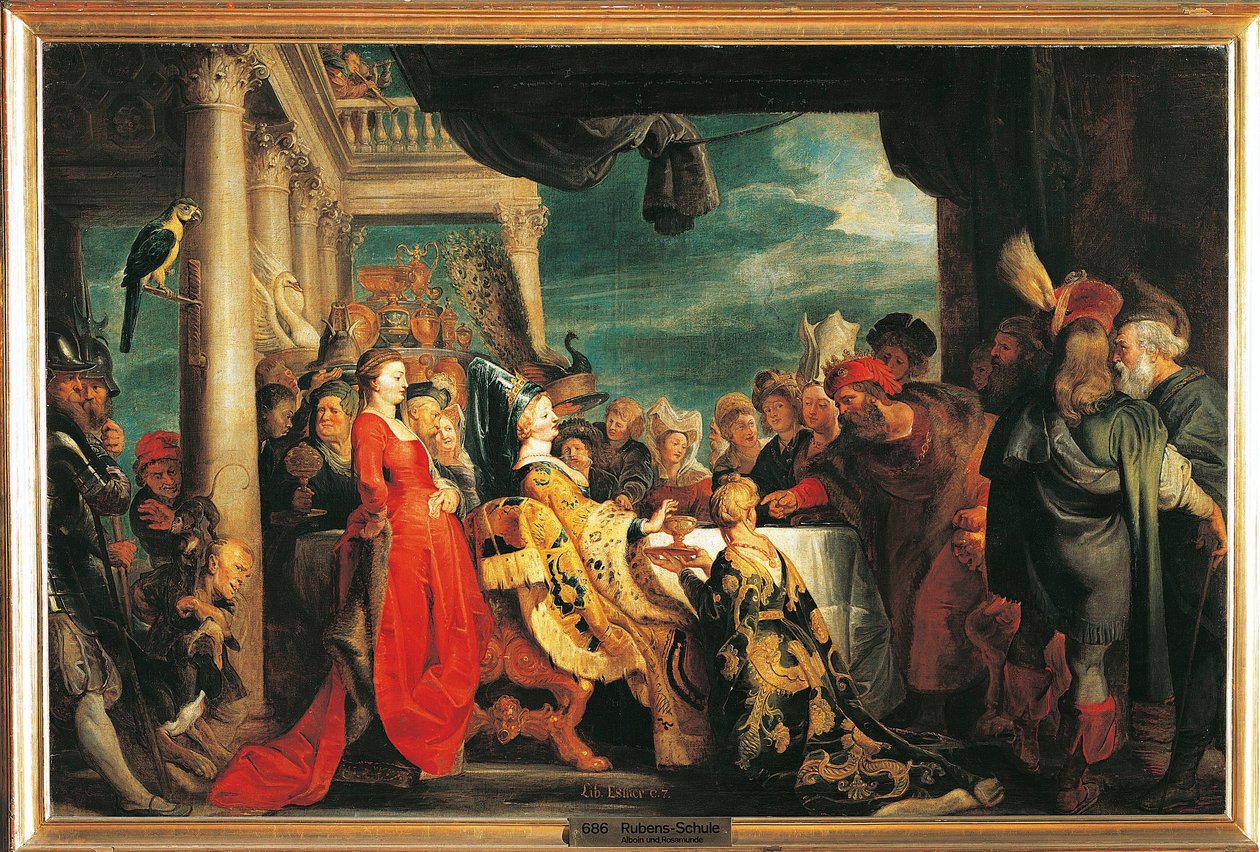 Alboin and Rosamunde by Peter Paul Rubens